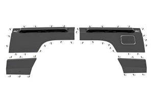 Rough Country Fender & Quarter Panel Armor - Rear - Combo - Jeep Cherokee XJ (84-96) - 10578