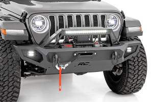 Rough Country Front Winch Bumper - Jeep Gladiator JT/Wrangler 4xe/Wrangler JK/Wrangler JL - 10585