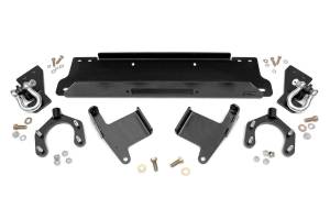 Rough Country - Rough Country Winch Mount Plate - Factory Bmpr - D-Rings - Jeep Wrangler JK (07-18) - 1173 - Image 1