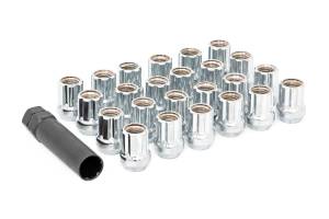 Rough Country Lug Nut Set - M12x1.25 - 24 Qty - Chrome - Open End - 1212524CHOE