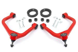 Rough Country 1.75 Inch Leveling Kit - Forged Red UCA - AT4 - GMC Sierra 1500 4WD (19-24) - 1325RED