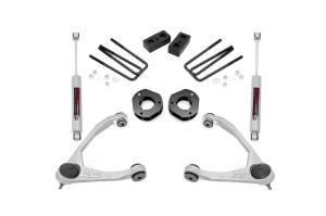 Rough Country 3.5" Lift Kit - Forged UCA - Cast Steel - Chevy/GMC 1500 (07-16) - 19831