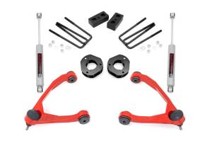 Rough Country 3.5" Lift Kit - Forged UCA - Cast Steel - Chevy/GMC 1500 (07-16) - 19831RED