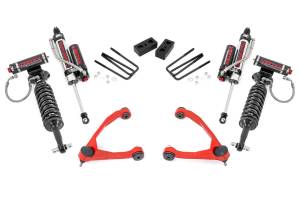 Rough Country 3.5" Lift Kit - Forged UCA - Cast Steel - Vertex - Chevy/GMC 1500 (07-13) - 19850RED