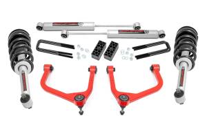 Rough Country - Rough Country 3.5 Inch Lift Kit - N3 Struts - GMC Sierra 1500 2WD/4WD (2019-2024) - 22631RED - Image 1