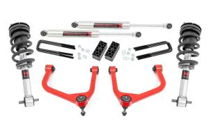 Rough Country 3.5 Inch Lift Kit - M1 Struts/M1 - GMC Sierra 1500 2WD/4WD (2019-2024) - 22640RED