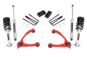 Rough Country 3.5 Inch Lift Kit - Cast Steel - N3 Strut - Chevy/GMC 1500 (07-13) - 246.23RED