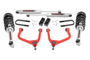 Rough Country 3.5 Inch Lift Kit - N3 Struts - Rear Mono Leaf - Chevy Silverado 1500 (22-24) - 28231RED