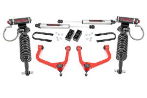 Rough Country 3.5 Inch Lift Kit - Vertex/V2 - Rear Mono Leaf - Chevy Silverado 1500 (22-24) - 28257RED