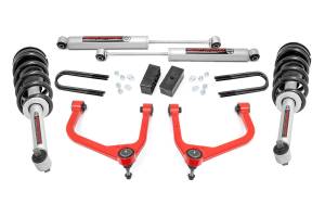 Rough Country 3.5 Inch Lift Kit - Mono Leaf Rear - N3 Struts - GMC Sierra 1500 (19-24) - 28831RED