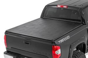 Rough Country - Rough Country Bed Cover - Tri Fold - Soft - 5'7" Bed - No OE Rail - Toyota Tundra (07-23) - 41419550 - Image 1