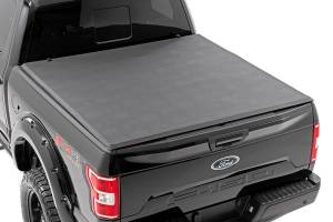 Rough Country Bed Cover - Tri Fold - Soft - 5'7" Bed - Ford F-150 (21-23)/F-150 Lightning (22-23) - 41521550