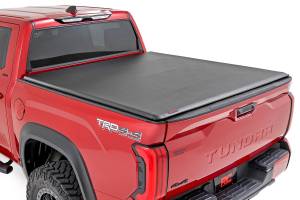 Rough Country - Rough Country Soft Roll Up Bed Cover - 6'7" Bed - Toyota Tundra 2WD/4WD (2022-2025) - 42419650 - Image 1