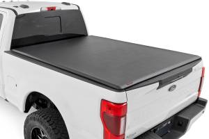 Rough Country Soft Roll Up Bed Cover - 6'10" Bed - Ford F-250/F-350 Super Duty (17-23) - 42517650