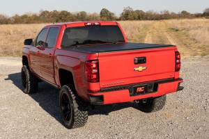 Rough Country - Rough Country Hard Tri-Fold Flip Up Bed Cover - 6'7" Bed - Rail Cap - Chevy/GMC 1500/2500HD/3500HD (14-19) - 49119651 - Image 6