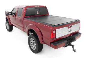 Rough Country - Rough Country Hard Tri-Fold Flip Up Bed Cover - 6'10" Bed - Ford Super Duty (08-16) - 49214651 - Image 3