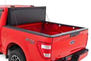 Rough Country - Rough Country Hard Tri-Fold Flip Up Bed Cover - 5'7" Bed - Ford F-150 (15-20) - 49220550 - Image 2