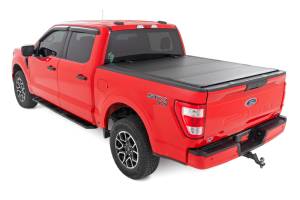 Rough Country - Rough Country Hard Tri-Fold Flip Up Bed Cover - 5'7" Bed - Ford F-150 (15-20) - 49220550 - Image 3