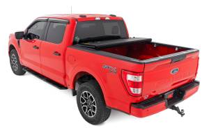 Rough Country - Rough Country Hard Tri-Fold Flip Up Bed Cover - 5'7" Bed - Ford F-150 (15-20) - 49220550 - Image 5