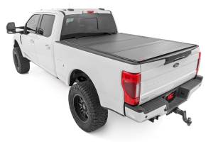 Rough Country - Rough Country Hard Tri-Fold Flip Up Bed Cover - 6'10" Bed - Ford Super Duty (17-23) - 49220651 - Image 3