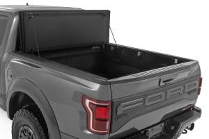 Rough Country - Rough Country Hard Tri-Fold Flip Up Bed Cover - 5'7" Bed - Ford F-150 (21-23)/F-150 Lightning (2022) - 49221550 - Image 2