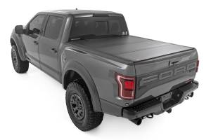 Rough Country - Rough Country Hard Tri-Fold Flip Up Bed Cover - 5'7" Bed - Ford F-150 (21-23)/F-150 Lightning (2022) - 49221550 - Image 3