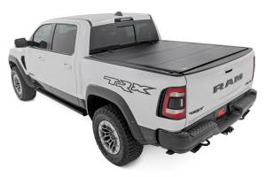 Rough Country - Rough Country Hard Tri-Fold Flip Up Bed Cover - 5'7" Bed - Ram 1500 (19-23)/1500 TRX (21-23) - 49320550 - Image 3