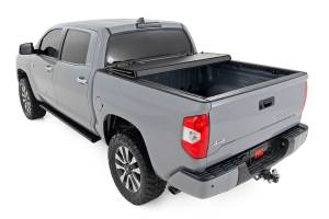 Rough Country - Rough Country Hard Tri-Fold Flip Up Bed Cover - 5'7" Bed - Toyota Tundra (07-21) - 49414551 - Image 4