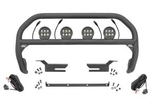 Rough Country - Rough Country Nudge Bar - 3.5 Inch Round Led (x4) - Ford Bronco 4WD (2021-2023) - 51039 - Image 1