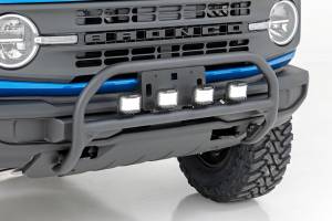 Rough Country - Rough Country Nudge Bar - 3.5 Inch Round Led (x4) - Ford Bronco 4WD (2021-2023) - 51039 - Image 2