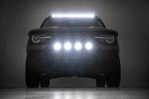 Rough Country - Rough Country Nudge Bar - 20 Inch BLK DRL Single Row LED - Ford Bronco Sport (21-23) - 51042 - Image 6