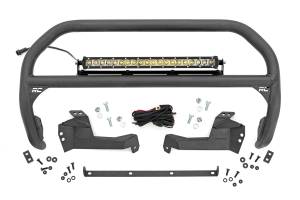 Rough Country Nudge Bar - 20 Inch Chrome Single Row LED - Ford Bronco Sport (21-23) - 51043