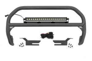 Rough Country - Rough Country Nudge Bar - 20 Inch Black Single Row LED - Ford Bronco 4WD (21-23) - 51046 - Image 1