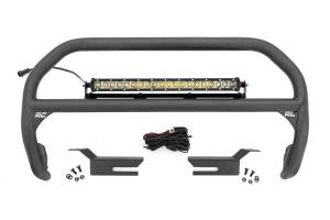 Rough Country - Rough Country Nudge Bar - 20 Inch Chrome Single Row LED - Ford Bronco 4WD (21-23) - 51048 - Image 1