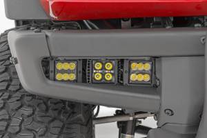 Rough Country - Rough Country LED Light - Fog Mount - Triple 2" Black Pair - Spot - Ford Bronco (21-23) - 51085 - Image 6