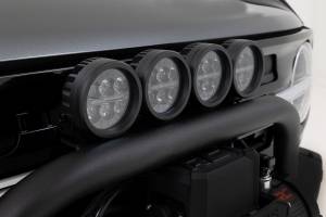 Rough Country - Rough Country Safari Bar - 3.5" Round LED (Pair) - Black - Amber DRL - OE Modular Steel - Ford Bronco 4WD (21-23) - 51111 - Image 4