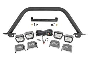 Rough Country - Rough Country Safari Bar - 3" OSRAM (Quad) - Wide - OE Modular Steel - Ford Bronco (21-23) - 51115 - Image 1