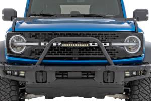 Rough Country - Rough Country Safari Bar - 12" LED Light Bar - Black - Single Row - OE Modular Steel - Ford Bronco 4WD ( - 51116 - Image 3