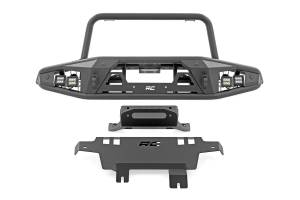 Rough Country - Rough Country Front Bumper - Tubular - w/Winch Plate - Ford Bronco (21-23) - 51205 - Image 1