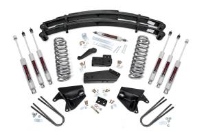 Rough Country 4 Inch Lift Kit - Quad Front Shocks - Rear Springs - Ford F-150 (80-96) - 52033