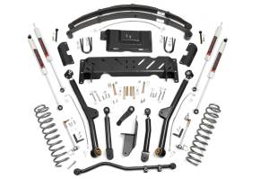 Rough Country 4.5 Inch Lift Kit - Long Arm - RR Leaf's - NP242 - M1 - Jeep Cherokee XJ (84-01) - 61740