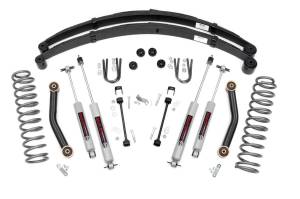 Rough Country 4.5 Inch Lift Kit - RR springs - Jeep Cherokee XJ 2WD/4WD (84-01) - 633N2