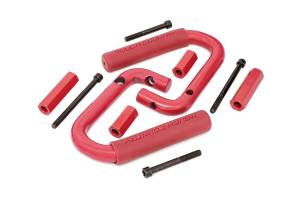 Rough Country - Rough Country Grab Handles - Steel - Front - Red - Jeep Wrangler JK (2007-2018) - 6501RED - Image 1