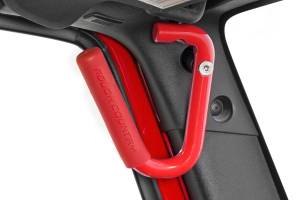 Rough Country - Rough Country Grab Handles - Steel - Front - Red - Jeep Wrangler JK (2007-2018) - 6501RED - Image 2