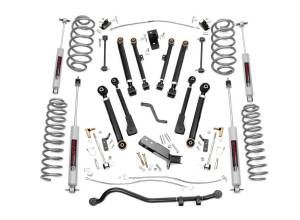 Rough Country 4 Inch Lift Kit - X-Series - Jeep Wrangler TJ 4WD (1997-2006) - 66130