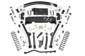 Rough Country 4.5 Inch Lift Kit - Long Arm - RR AAL - NP231 - V2 - Jeep Cherokee XJ 4WD (84-01) - 68970