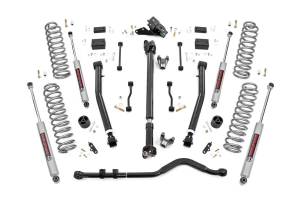 Rough Country 3.5 Inch Lift Kit - Adj Lower - FR D/S - Jeep Wrangler JL Rubicon (18-23) - 69131