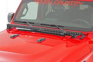 Rough Country - Rough Country Jeep 50-inch LED Hood Kit (18-21 Wrangler JL, 20-21 Gladiator JT - Black-Series) - 70057 - Image 2