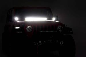 Rough Country - Rough Country LED Light - Cowl Mnt - 2" Black Pair - Jeep Gladiator JT/Wrangler 4xe/Wrangler JL (18-23) - 70062 - Image 4