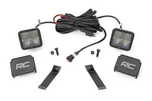 Rough Country LED Light Kit - Ditch Mount - 2" Spectrum Pair - Spot - Jeep Cherokee KL (14-21) - 70084